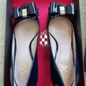 Vince Camuto Navy Blue Wedges
